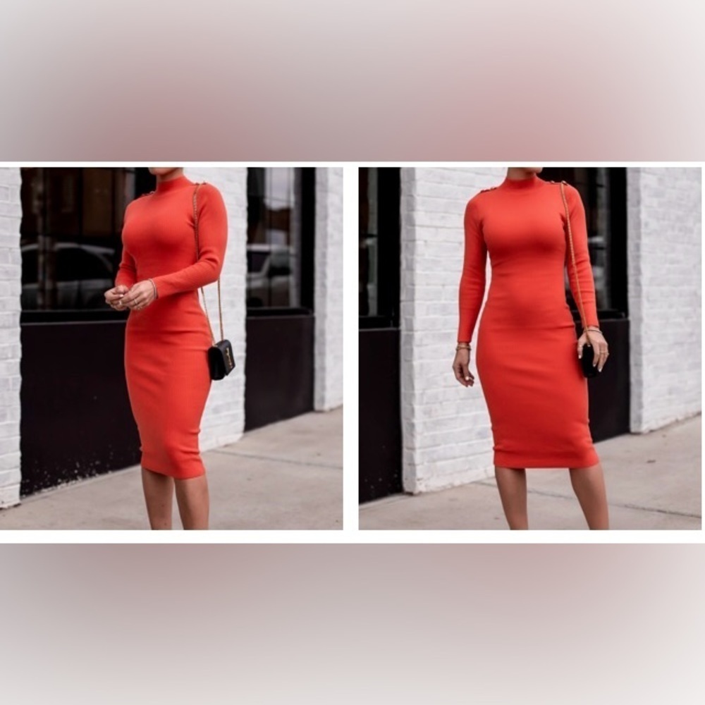 ByEgreis ANZHELA DRESS [CORAL]. NWT size Large. - Picture 2 of 2